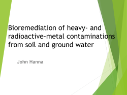 Bioremediation - Drew University Moodle