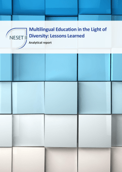 Multilingual Education in the Light of Diversity: Lessons