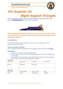 (2) Right Angled Triangle