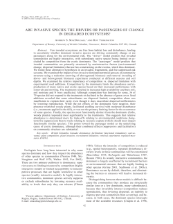 are invasive species the drivers or passengers of