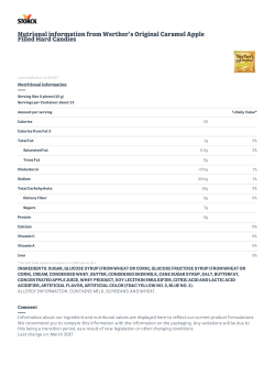 INGREDIENTS: SUGAR, GLUCOSE SYRUP (FROM WHEAT OR