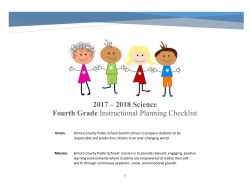 2018 Science Fourth Grade