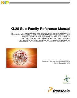 Kinetis KL25: 48MHz Cortex-M0+ 32-128KB