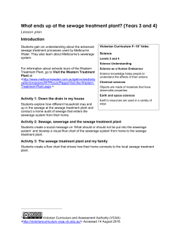 What ends up at the sewage treatment plant