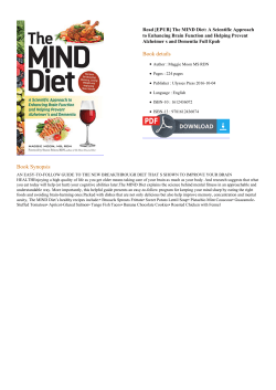 Read [EPUB] The MIND Diet: A Scientific Approach to