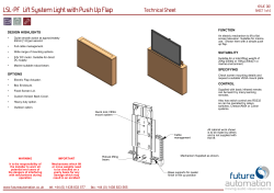 LSL-PF Lift System Light with Push Up Flap TECH