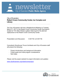 City of Evanston Robert Crown Community Center, Ice Complex and