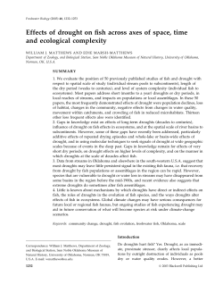 Effects of drought on fish across axes of space, time and ecological