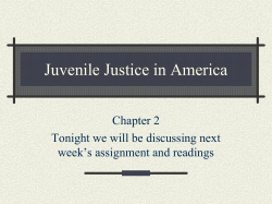 Juvenile Justice in America