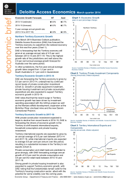 Deloitte Access Economics March 2014 Business