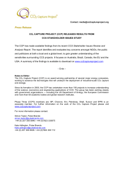 Definitive report published to address safe subsurface storage of CO2