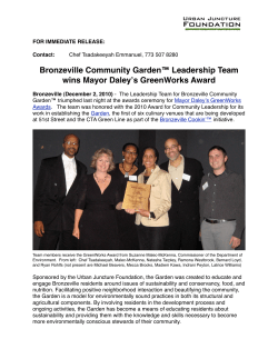 Garden Team Wins GreenWorks Award