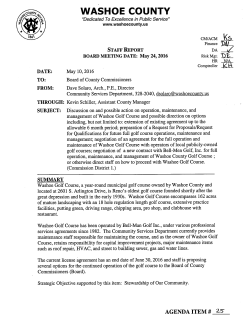 Discussion on and possible action on operation, maintenance, and