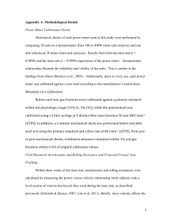 Appendix A: Methodological Details Power Meter Calibration