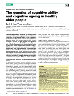 The genetics of cognitive ability and cognitive ageing in healthy