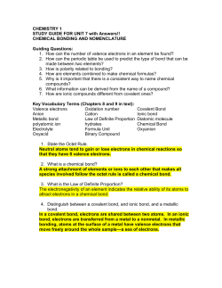 CHEMISTRY 1
