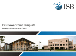 ISB PowerPoint Template