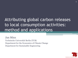 Attributing global carbon releases to local consumption activities