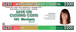 Save up to $500 off Closing Costs