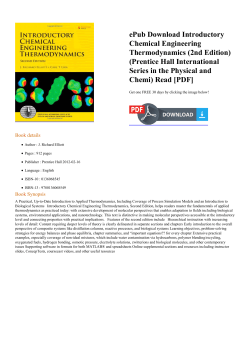 ePub Introductory Chemical Engineering