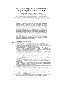 Damage-free single-mode transmission of deep