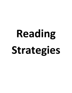 Reading Strategies