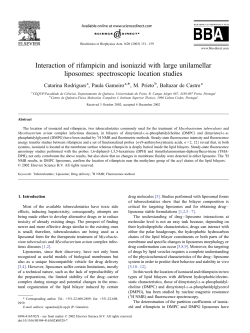 Interaction of rifampicin and isoniazid with large unilamellar liposomes
