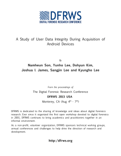 A Study of User Data Integrity During Acquisition of Android Devices