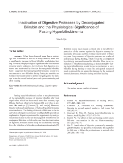 Inactivation of Digestive Proteases by Deconjugated Bilirubin and