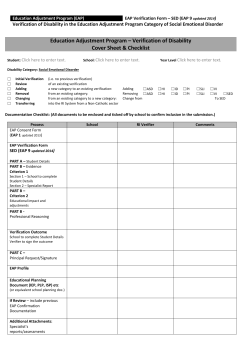 EAP 9 &ndash; SED - Queensland Catholic Education Commission