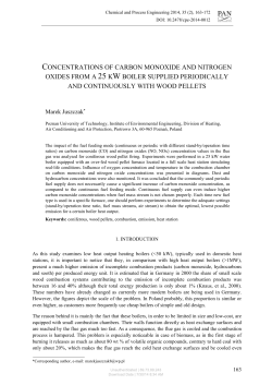 concentrations of carbon monoxide and nitrogen oxides from a 25