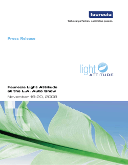 Faurecia Light Attitude at the L.A. Auto Show | November 19