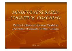 mindfulness based cognitive coaching