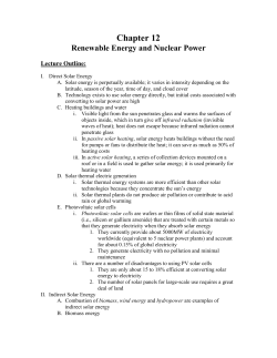 Chapter 12 outline