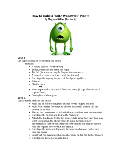 How to make a MIKE WAZOWSKI pinata