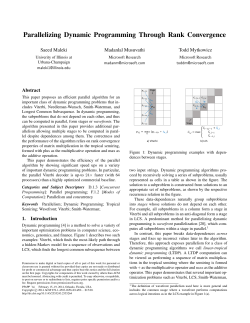 Parallelizing Dynamic Programming Through Rank Convergence
