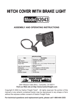 92043 hitch light - Harbor Freight Tools