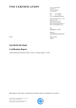 Certification Report NSCIB-PP-09-25642-CR