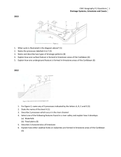 Drainage Systems, Limestone and Coasts