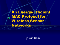 An Energy-Efficient MAC Protocol for Wireless Sensor
