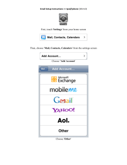 First, touch `Settings` from your home screen Then, choose `Mail