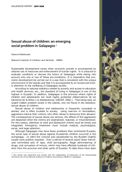 Sexual abuse of children: an emerging social problem in Galapagos 1