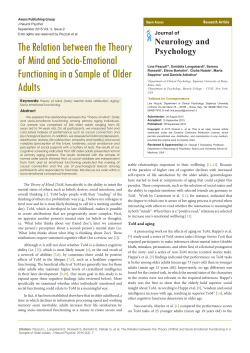 The Relation between the Theory of Mind and Socio