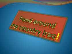 Food around my country Iraq!