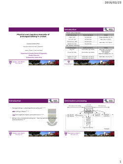 Physical and cognitive demands of prolonged batting in cricket