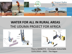 the Uduma Project for Africa