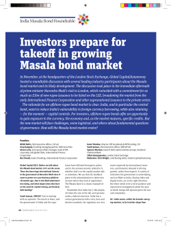 Masala Bond - London Stock Exchange