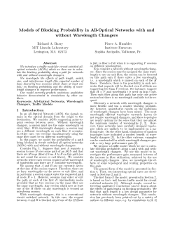 Models of Blocking Probability in All-Optical Networks