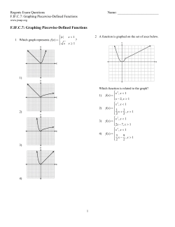 F.IF.C.7: Graphing Piecewise-Defined Functions