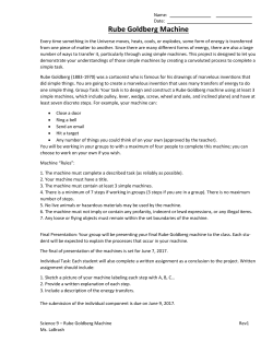 RubGoldbergMachineAssignment